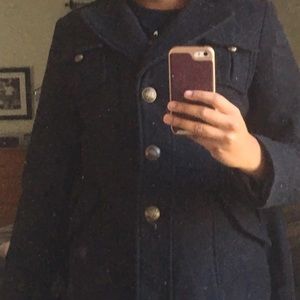 Black Winter Peacoat